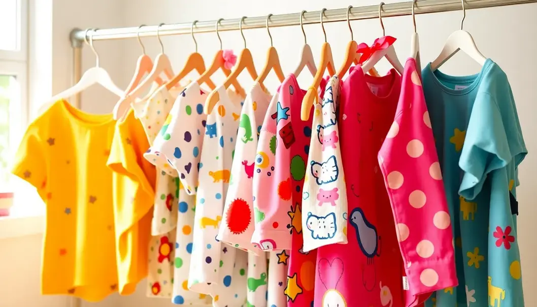 Vibrant colors and playful prints contribute to joy.